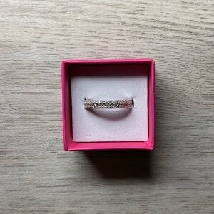 DOUBLE ROW HALF ETERNITY RING